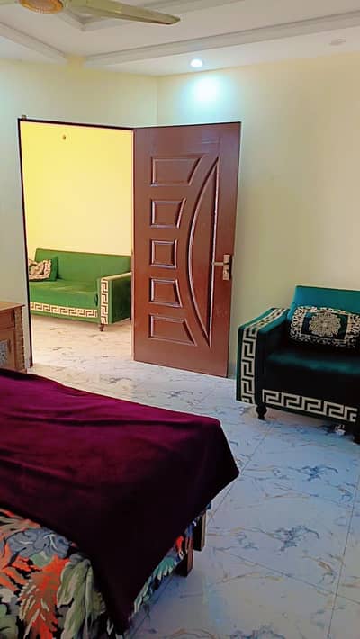 furnish 2 bedroom apartment for rent plam city gujranwala