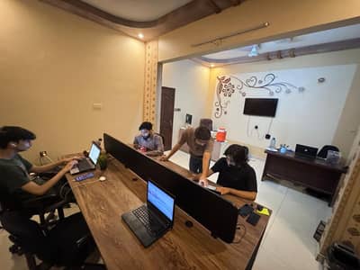 Urgent office table for sale with chairs