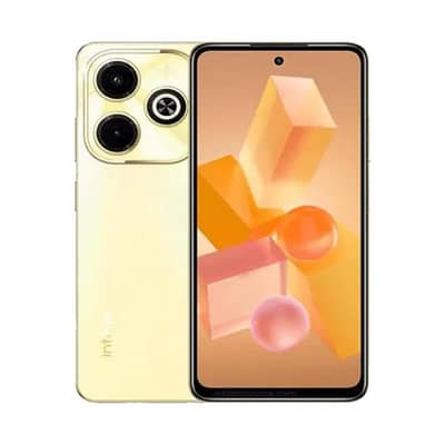 infinix hot 40i golden color with box and original charger