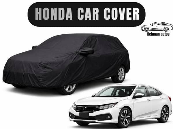 Honda Civic X (2016–2022) Double Layer Car Top Cover | Heavy Duty Dust, Sun & Rain Protection | Perfect Fit
