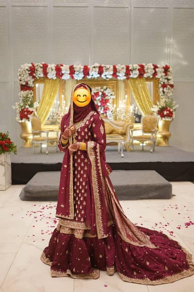Farshi Lehnga with Long Shirt | Bride Dress Barat