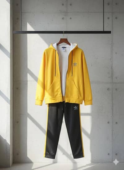 1 Pc Men's Fleece Printed Hoodie Track Suit