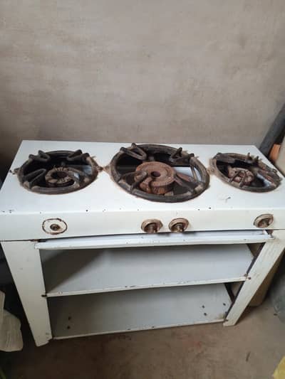Gas stove triple double story