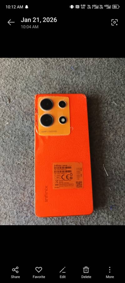 Infinix note 30 10/10 lush  condition
