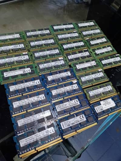 4GB, 8GB & 16GB DDR3/DDR4 RAM for Laptop (Used Branded Stock)