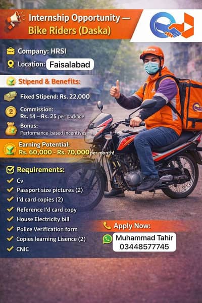 03448577745|•|Hiring professionals riders