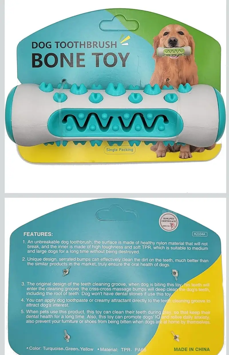 Dog teeth cleaning brush bone — photo 2