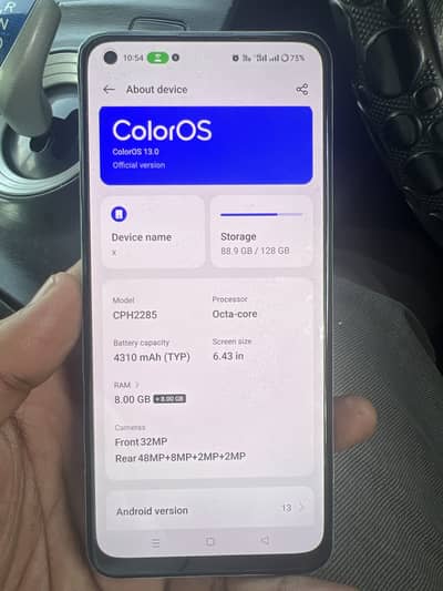 OPPO F19pro 8+256 Read ad