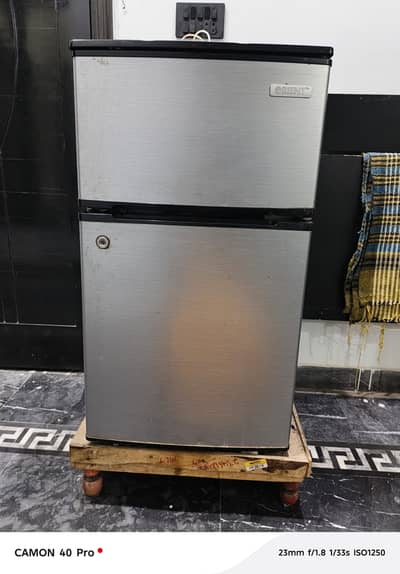 Orient mini double door fridge