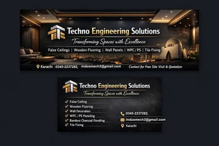 Modern False Ceiling, Wooden Flooring & Wall Panels in Karachi