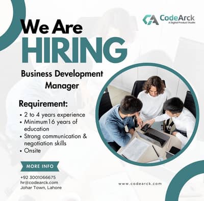 Business Developer Required