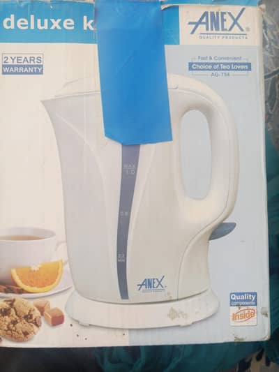 Electric kettle with warnty card