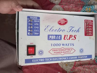 1000Watts Electro UPS 12V & 24V battery support