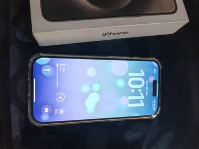 iphone 15 pro natural titanium with box 88% battery new condition