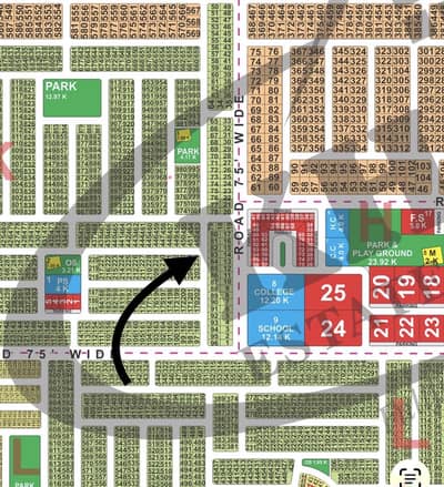 Hot location investor rate k block 10 marla for sale