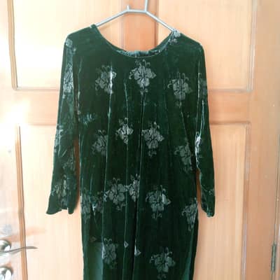 3 piece phoenix  green velvet suit