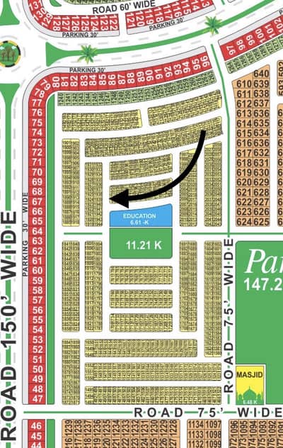 CC Block 5 Marla Hot Location Plot For Sale Lda City