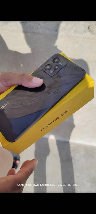 realme c35 officel pta approved  with box