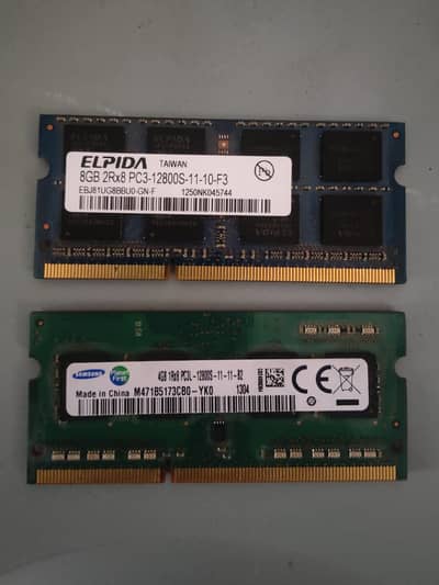 LAPTOP DDR3 RAM (8+4) 2 STICK