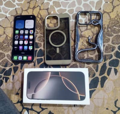 iPhone 16 Pro Max 256GB – Non-PTA JV – Desert Titanium-LIKE NEW