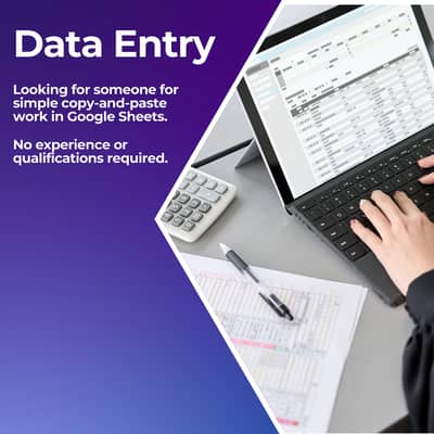 Data Entry | Copy and Paste | Excel | Google Sheet