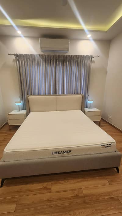 premium Ashwood Bed Set with Nordic Side Tables, Luxury Foam & lamps