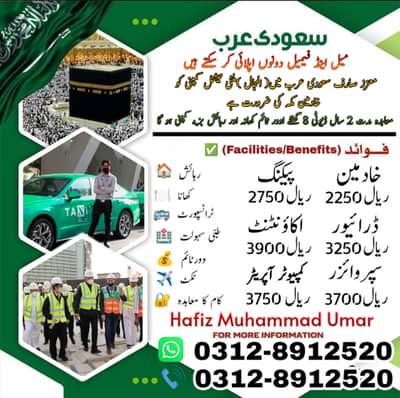 Work Visa, Vacancies Available, Staff Required, Jobs in Saudi Arabia