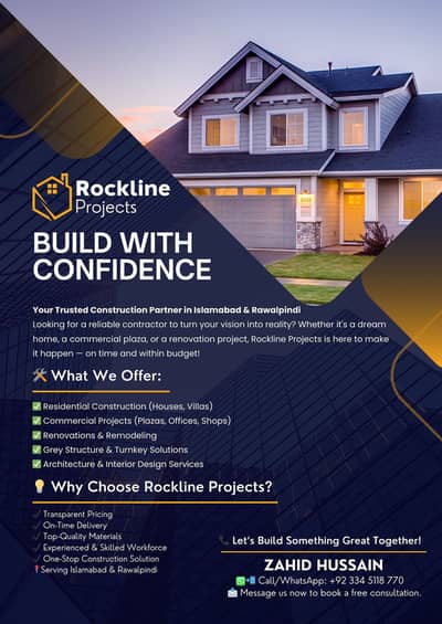 Rockline Projects Your Trusted Construction Partner in Islamabad & RWP