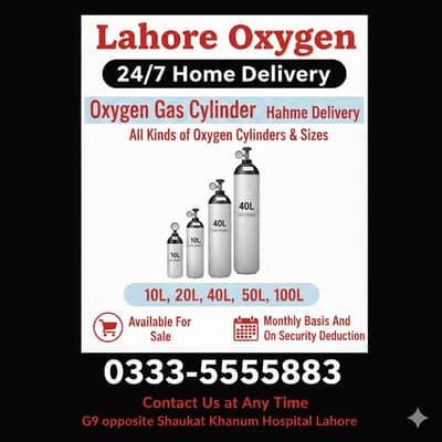 Oxygen Cylinder 24/7 Home Delivery - Lahore Oxygen