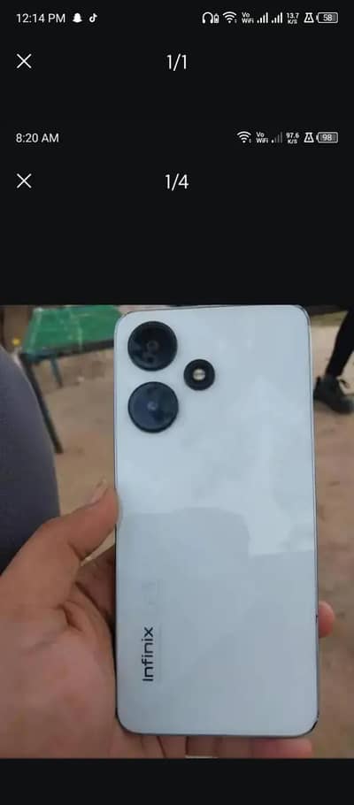 Infinix hot 30 exchange posible whatapps 03269620405 box charger Sath