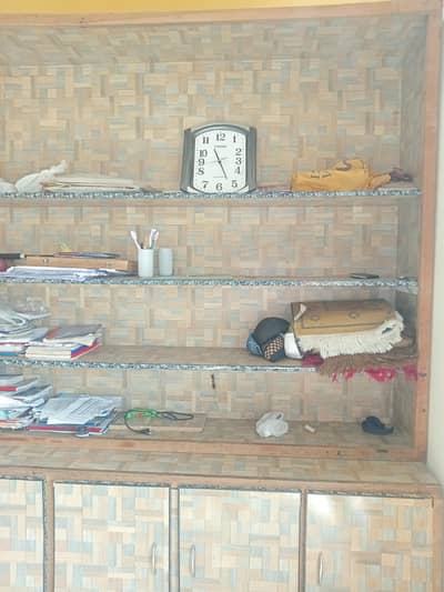 shelves plus cabinets and very usefull in carrying any type essessery