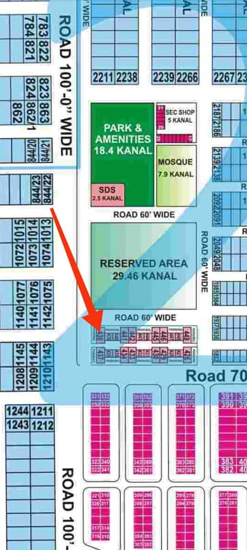 8 Marla Commercial 2 Side Corner Plot Available For Sale At Very Hot Location In DHA Phase 7 T Block