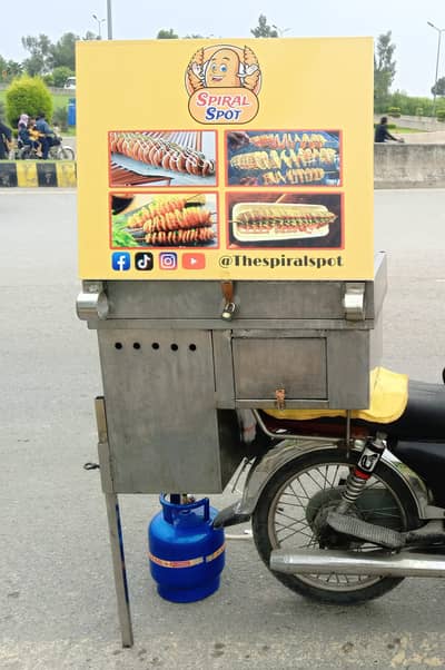 food cart bike wala setup hai