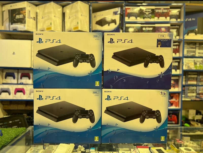 Ps4 slim 500 gb complete box - Gaming Consoles - 1110594952