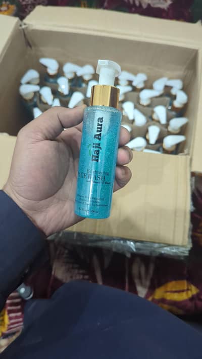 haji aura brightening face wash