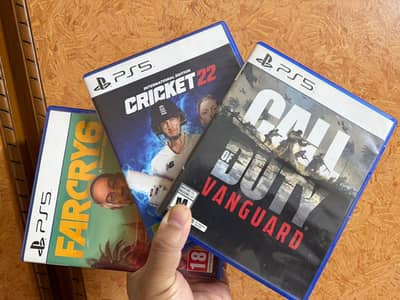PS5 GAMES CRICKET 22 CALL OF DUTY VANGUARD FAR CRY 6