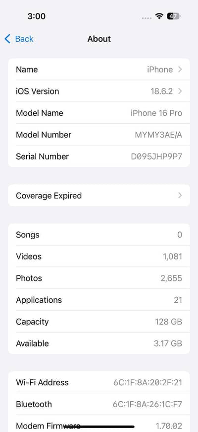 Iphone 16 pro 10 / 10