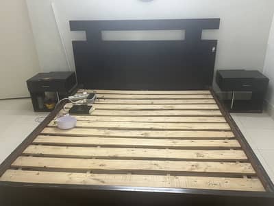 King Size wooden bed for sale