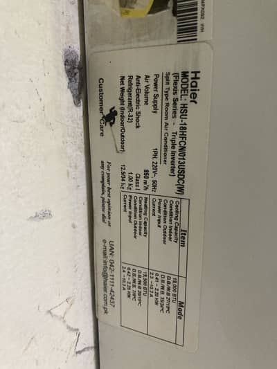 Haier 1.5 ton ac for sale