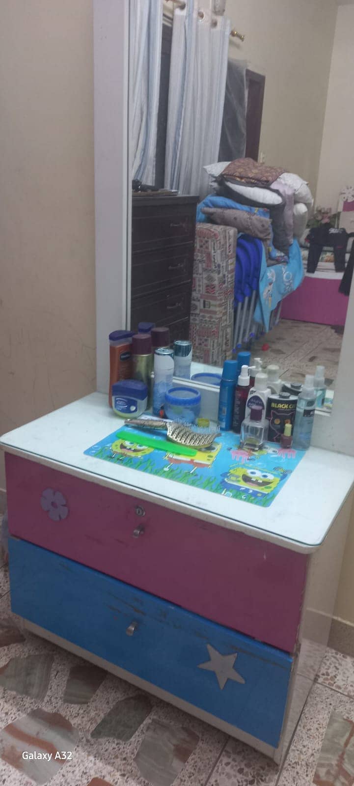 Dressing table and one side table 1