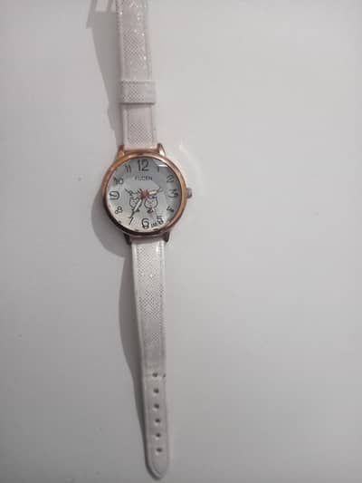 Beautiful Watch In White Color
