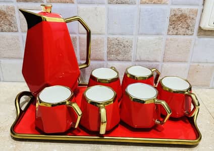 Royal Red and Golden Tea Set