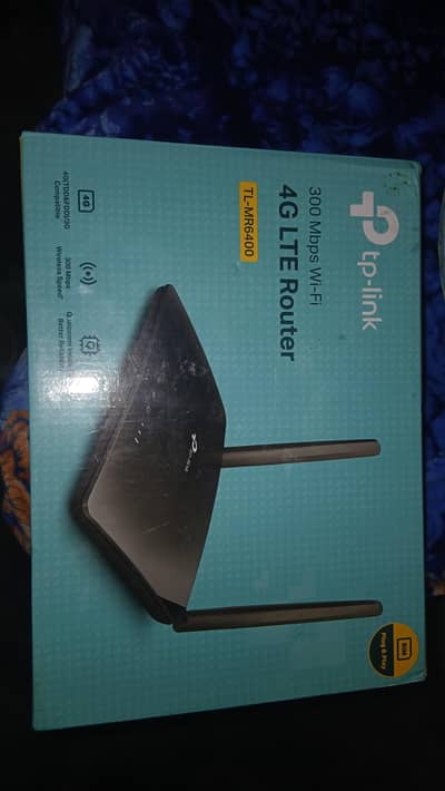 TP LINK Mr6400 Rounter New Box Open Only Sim And Wire Connection Type