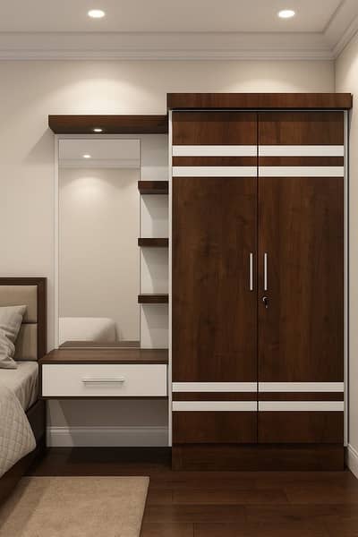 Almari-Wooden wardobe-2 Door almari-Kitchen cabinets-Cupboard-almirah