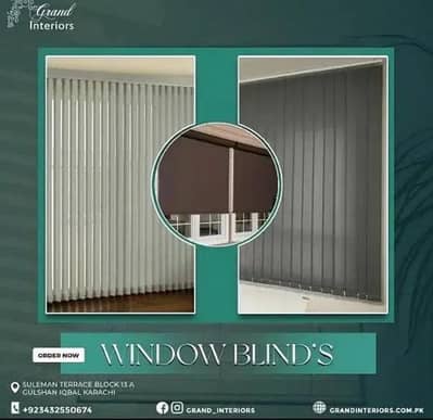 Window blinds curtains vertical blinds roller blinds by Grand