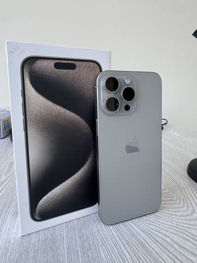 Iphone 15 Pro Max Physical dual sim Official PTA Approved Titanium