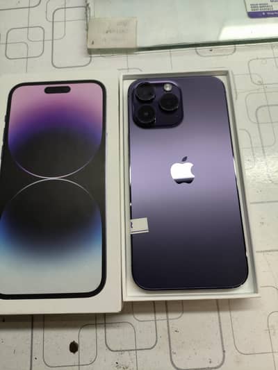 14 pro max 10/10 with box 96 BH dual physical factory unlocked