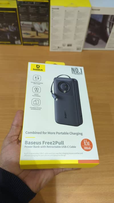Baseus 65W Fast Charging Power Bank | Original + 2 Free Cables