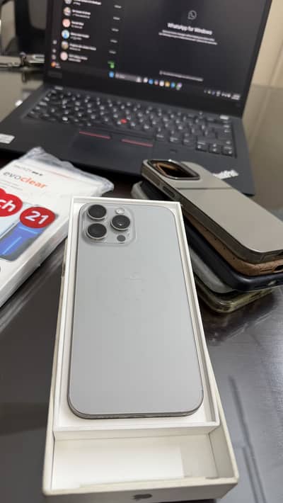 iPhone 15 Pro max PTA Approved box packed Condition zero