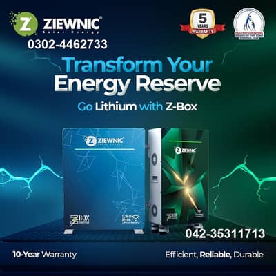 Ziewnic LITHIUM BATTERY EUROPEAN 100AH-51.2V with 10Years Warranty